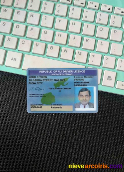 Fiji driving license photolook